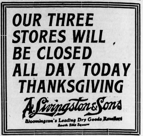 Our Three Stores Will Be Closed